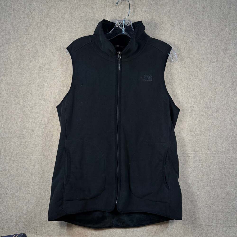 The North Face - Women's Mosswood Vest - Large Black Fleece Full Zip
